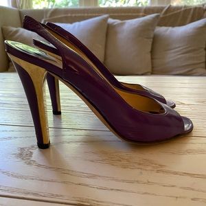 Jimmy Choo Purple Slingback Heels - size 38